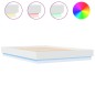 vidaXL Estructura de cama con luces LED blanco 150x200 cm vidaXL Estructura de cama con luces LED blanco 150x200 cm