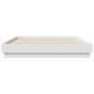vidaXL Estructura de cama con luces LED blanco 150x200 cm vidaXL Estructura de cama con luces LED blanco 150x200 cm