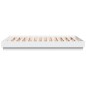 vidaXL Estructura de cama con luces LED blanco 150x200 cm vidaXL Estructura de cama con luces LED blanco 150x200 cm
