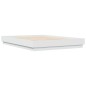 vidaXL Estructura de cama con luces LED blanco 150x200 cm vidaXL Estructura de cama con luces LED blanco 150x200 cm
