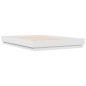 vidaXL Estructura de cama con luces LED blanco 120x200 cm
