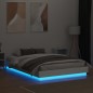 vidaXL Estructura de cama con luces LED blanco 120x200 cm