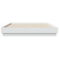 vidaXL Estructura de cama con luces LED blanco 120x200 cm