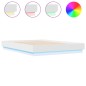 vidaXL Estructura de cama con luces LED blanco 135x190 cm