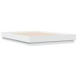 vidaXL Estructura de cama con luces LED blanco 135x190 cm