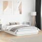 vidaXL Estructura de cama con luces LED blanco 135x190 cm