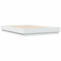 vidaXL Estructura de cama con luces LED blanco 135x190 cm