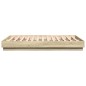 vidaXL Estructura de cama con luces LED roble Sonoma 135x190 cm