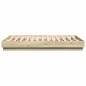 vidaXL Estructura de cama con luces LED roble Sonoma 140x190 cm vidaXL Estructura de cama con luces LED roble Sonoma 140x190 cm