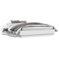 vidaXL Estructura de cama con luces LED blanco 120x190 cm vidaXL Estructura de cama con luces LED blanco 120x190 cm