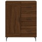 vidaXL Aparador alto madera contrachapada marrón roble 69,5x34x180 cm
