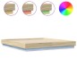 vidaXL Estructura de cama con luces LED roble Sonoma 200x200 cm vidaXL Estructura de cama con luces LED roble Sonoma 200x200 cm