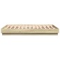 vidaXL Estructura de cama con luces LED roble Sonoma 120x190 cm vidaXL Estructura de cama con luces LED roble Sonoma 120x190 cm