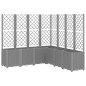vidaXL Jardinera con enrejado PP gris claro 160x160x140 cm vidaXL Jardinera con enrejado PP gris claro 160x160x140 cm