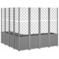 vidaXL Jardinera con enrejado PP gris claro 160x160x140 cm vidaXL Jardinera con enrejado PP gris claro 160x160x140 cm
