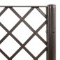 vidaXL Jardinera con enrejado PP marrón 160x40x140 cm vidaXL Jardinera con enrejado PP marrón 160x40x140 cm