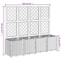 vidaXL Jardinera con enrejado PP marrón 160x40x140 cm vidaXL Jardinera con enrejado PP marrón 160x40x140 cm