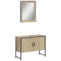 vidaXL Set de muebles de baño 2 pzas madera de ingeniería roble sonoma vidaXL Set de muebles de baño 2 pzas madera de ingeniería roble sonoma