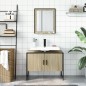 vidaXL Set de muebles de baño 2 pzas madera de ingeniería roble sonoma vidaXL Set de muebles de baño 2 pzas madera de ingeniería roble sonoma