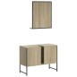 vidaXL Set de muebles de baño 2 pzas madera de ingeniería roble sonoma vidaXL Set de muebles de baño 2 pzas madera de ingeniería roble sonoma