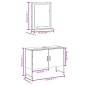 vidaXL Set de muebles de baño 2 pzas madera de ingeniería roble sonoma vidaXL Set de muebles de baño 2 pzas madera de ingeniería roble sonoma