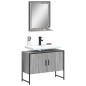 vidaXL Set de muebles de baño 2 pzas madera de ingeniería gris sonoma vidaXL Set de muebles de baño 2 pzas madera de ingeniería gris sonoma