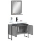 vidaXL Set de muebles de baño 2 pzas madera de ingeniería gris sonoma vidaXL Set de muebles de baño 2 pzas madera de ingeniería gris sonoma
