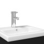 vidaXL Mueble de baño con lavabo integrado negro vidaXL Mueble de baño con lavabo integrado negro