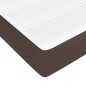 vidaXL Colchón de muelles ensacados cuero sintético marrón 90x200x20cm vidaXL Colchón de muelles ensacados cuero sintético marrón 90x200x20cm