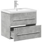 vidaXL Mueble de baño con lavabo integrado gris hormigón vidaXL Mueble de baño con lavabo integrado gris hormigón