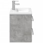 vidaXL Mueble de baño con lavabo integrado gris hormigón vidaXL Mueble de baño con lavabo integrado gris hormigón