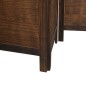 vidaXL Biombo separador de 5 paneles madera paulownia marrón oscuro vidaXL Biombo separador de 5 paneles madera paulownia marrón oscuro