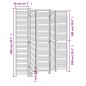 vidaXL Biombo separador de 5 paneles madera maciza Paulownia negro vidaXL Biombo separador de 5 paneles madera maciza Paulownia negro