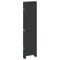 vidaXL Biombo separador de 6 paneles madera maciza Paulownia negro vidaXL Biombo separador de 6 paneles madera maciza Paulownia negro