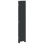 vidaXL Biombo separador de 6 paneles madera maciza Paulownia negro vidaXL Biombo separador de 6 paneles madera maciza Paulownia negro