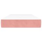 vidaXL Colchón de muelles ensacados terciopelo rosa 90x200x20 cm vidaXL Colchón de muelles ensacados terciopelo rosa 90x200x20 cm