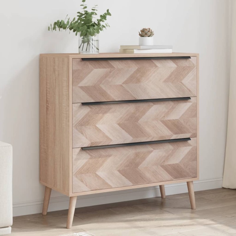 Finori Cajonera Lusk 03A roble Sonoma 80x38,5x87 cm Finori Cajonera Lusk 03A roble Sonoma 80x38,5x87 cm