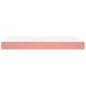 vidaXL Colchón de muelles ensacados terciopelo rosa 90x200x20 cm vidaXL Colchón de muelles ensacados terciopelo rosa 90x200x20 cm