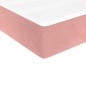 vidaXL Colchón de muelles ensacados terciopelo rosa 90x200x20 cm vidaXL Colchón de muelles ensacados terciopelo rosa 90x200x20 cm