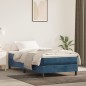 vidaXL Colchón de muelles ensacados terciopelo azul oscuro 90x190x20cm vidaXL Colchón de muelles ensacados terciopelo azul oscuro 90x190x20cm