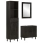 vidaXL Conjunto de armarios de baño 3 piezas madera maciza de mango vidaXL Conjunto de armarios de baño 3 piezas madera maciza de mango