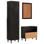 vidaXL Conjunto de armarios de baño 3 piezas madera maciza de mango vidaXL Conjunto de armarios de baño 3 piezas madera maciza de mango