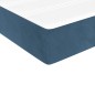 vidaXL Colchón de muelles ensacados terciopelo azul oscuro 90x190x20cm vidaXL Colchón de muelles ensacados terciopelo azul oscuro 90x190x20cm