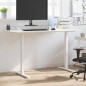 vidaXL Marco de escritorio de pie acero blanco (94-135)x60x(70-114) cm vidaXL Marco de escritorio de pie acero blanco (94-135)x60x(70-114) cm