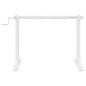 vidaXL Marco de escritorio de pie acero blanco (94-135)x60x(70-114) cm vidaXL Marco de escritorio de pie acero blanco (94-135)x60x(70-114) cm