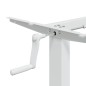 vidaXL Marco de escritorio de pie acero blanco (94-135)x60x(70-114) cm vidaXL Marco de escritorio de pie acero blanco (94-135)x60x(70-114) cm