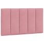 vidaXL Estructura de cama con cabecero de terciopelo rosa 90x200 cm vidaXL Estructura de cama con cabecero de terciopelo rosa 90x200 cm