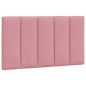 vidaXL Estructura de cama con cabecero de terciopelo rosa 90x190 cm vidaXL Estructura de cama con cabecero de terciopelo rosa 90x190 cm