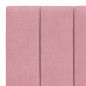 vidaXL Estructura de cama con cabecero de terciopelo rosa 90x190 cm vidaXL Estructura de cama con cabecero de terciopelo rosa 90x190 cm