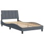 vidaXL Estructura cama con cabecero terciopelo gris oscuro 100x200 cm vidaXL Estructura cama con cabecero terciopelo gris oscuro 100x200 cm
